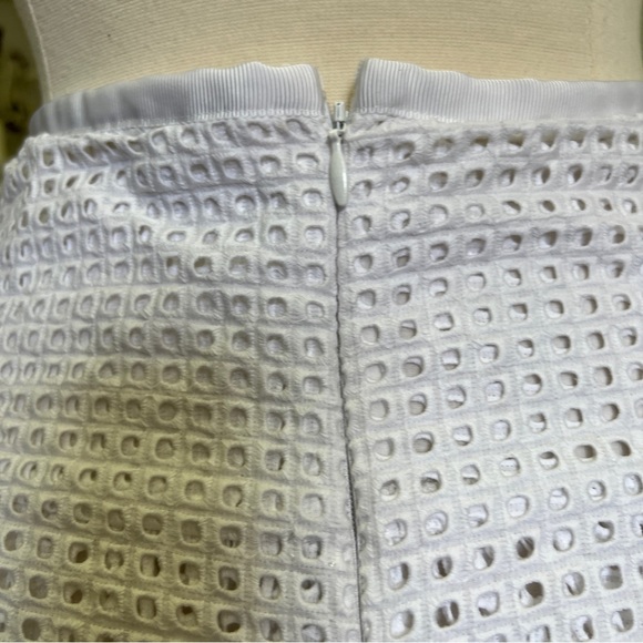 Rag & Bone White Lakewood Perforated Cotton Mini Skirt - Picture 8 of 16